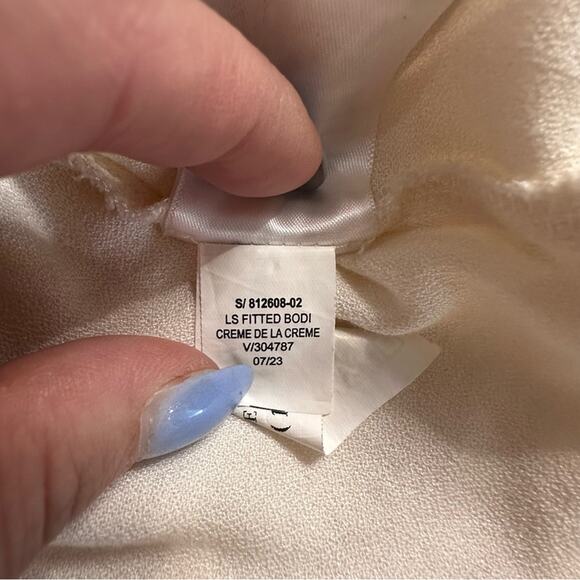 Old Navy Square Neck Crepe Off the Shoulder Long Sleeve Peasant Top Sz XL XLarge - Picture 13 of 13